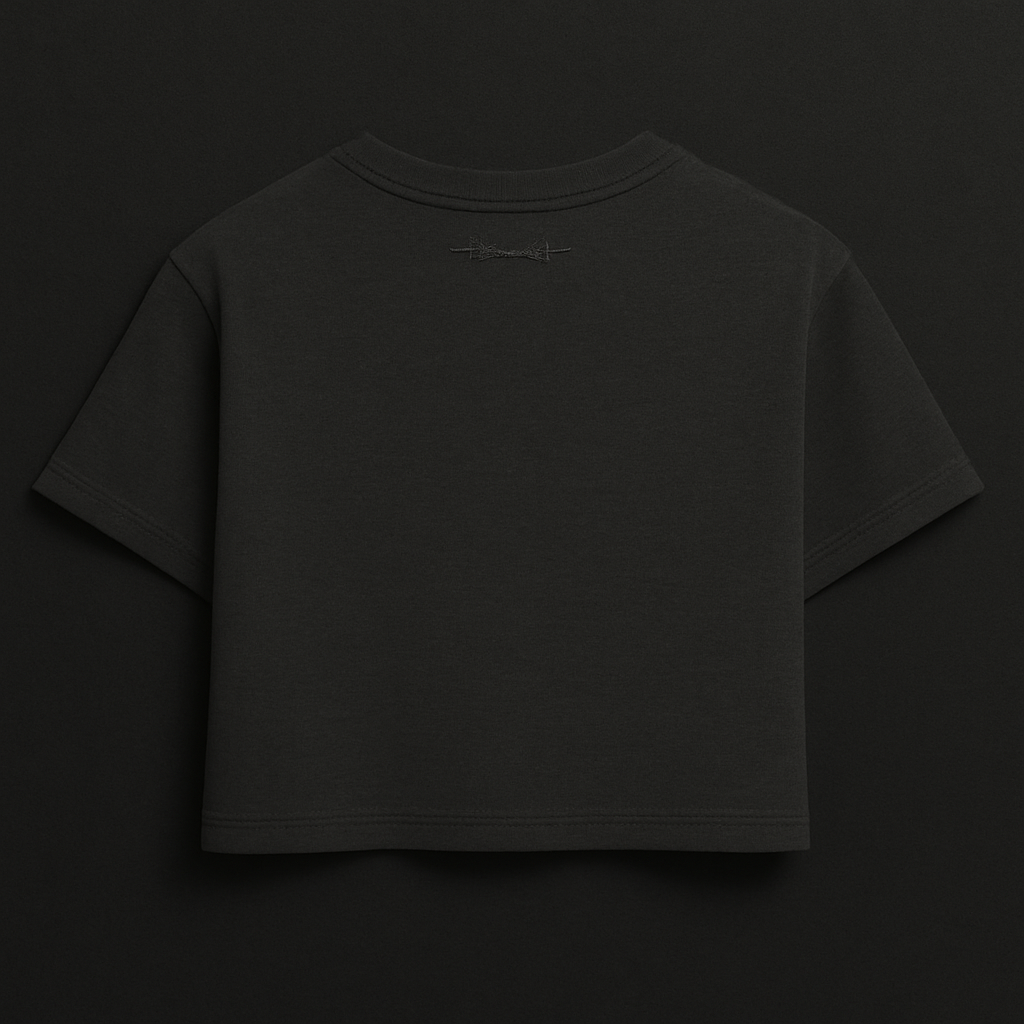 Barbed Cut – Ink Crop Tee