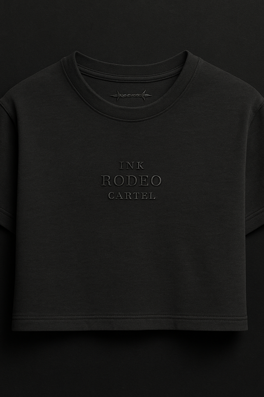 Barbed Cut – Ink Crop Tee